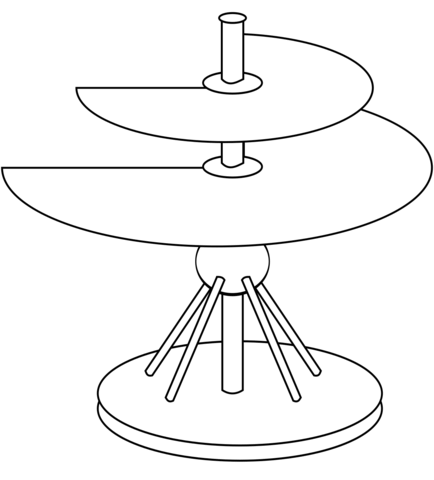 Leonardo Da Vinci Helicopter Coloring Page